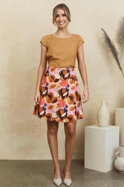 Mahashe Reversible Skirt | Amber & Valencia