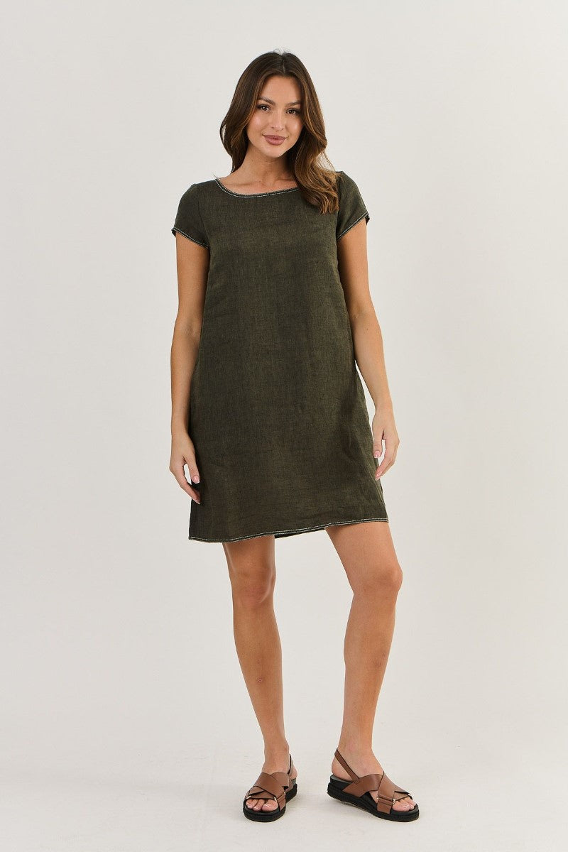 Naturals 237 Linen Dress | Licorice