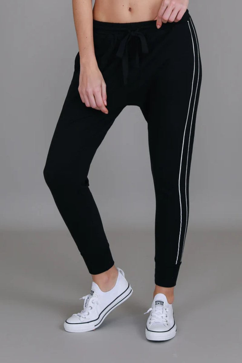 3rd Story Rowan Stripe Jogger | Black