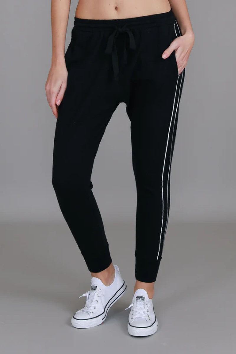 3rd Story Rowan Stripe Jogger | Black