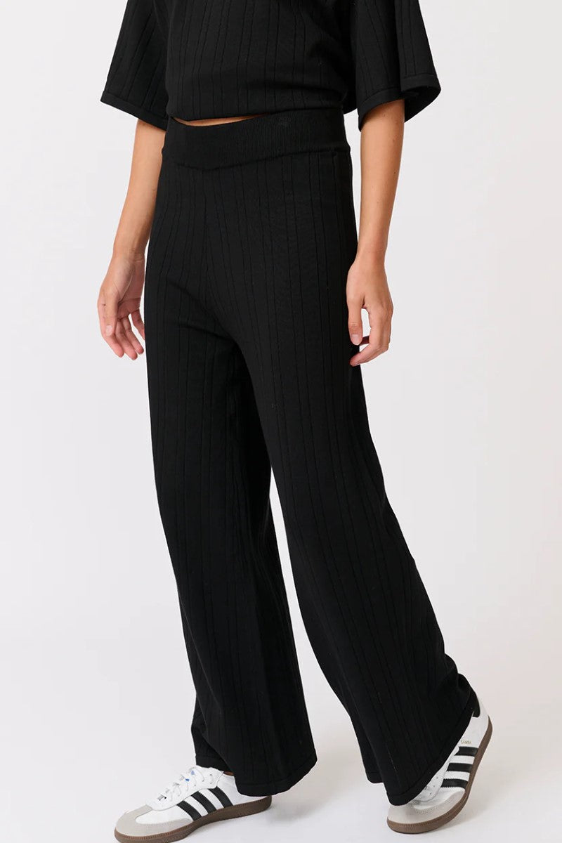 Cartel & Willow Molly Knit Pant | Black