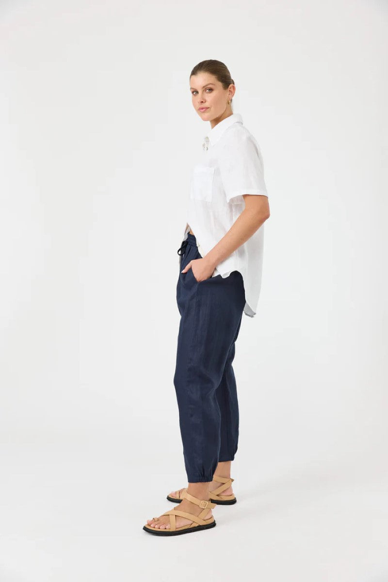 Eb & Ive Studio Relaxed Pant | Navy