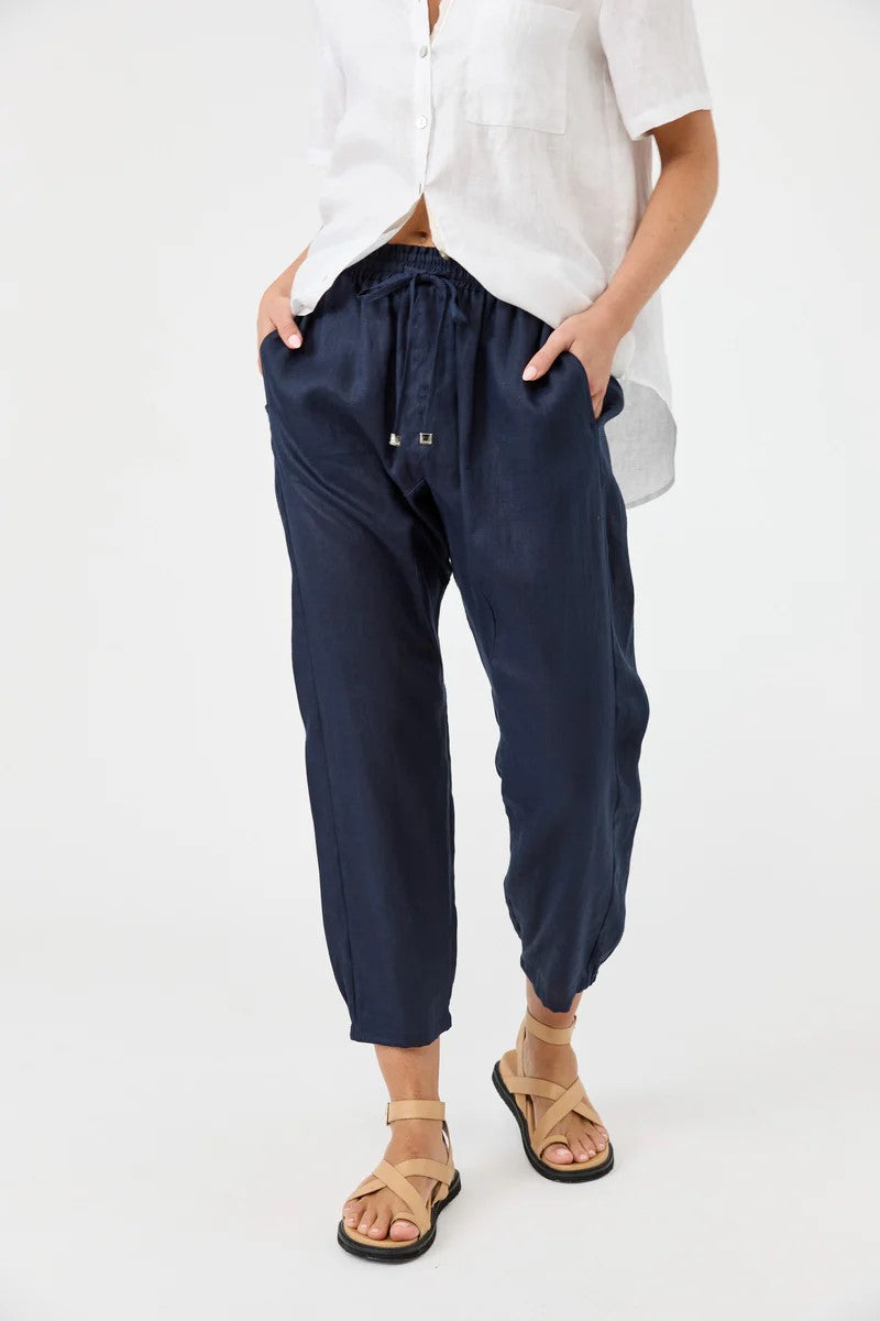 Eb & Ive Studio Relaxed Pant | Navy