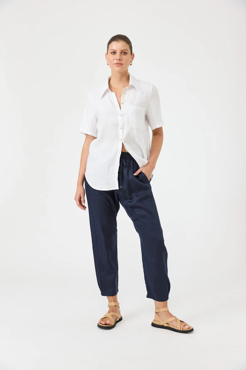 Eb & Ive Studio Relaxed Pant | Navy