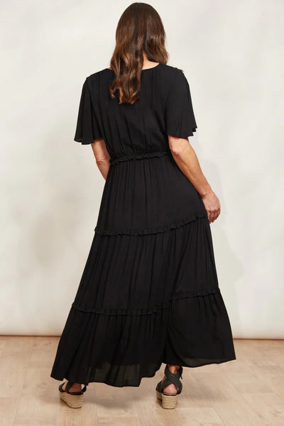 Eb & Ive La Mer Frill Maxi | Sable