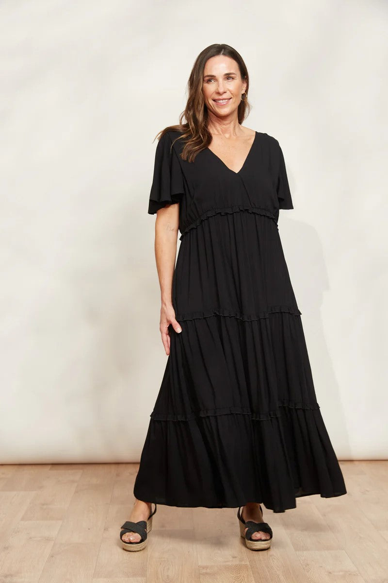 Eb & Ive La Mer Frill Maxi | Sable