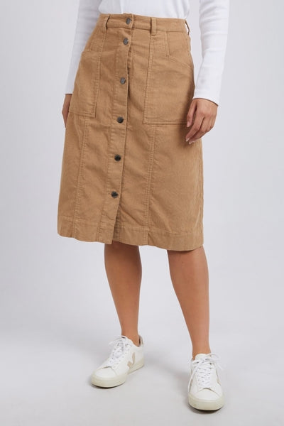 Foxwood Montanna Cord Skirt | Sesame