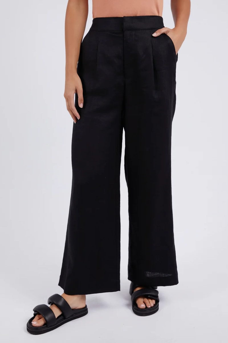 Foxwood Elina Wide Leg Pant | Black