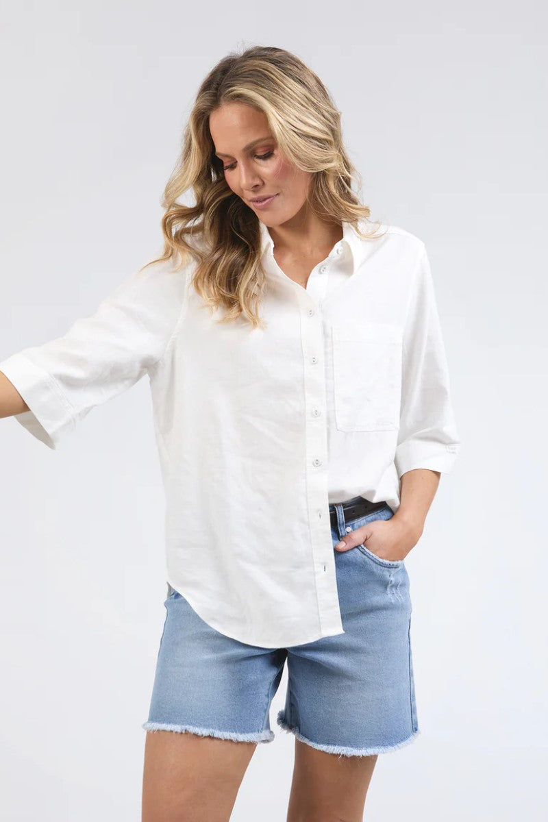 Foxwood Leah Shirt | White