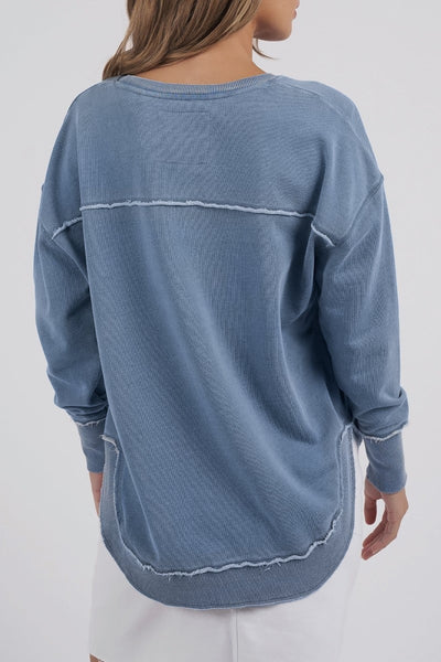 Foxwood Simplified Crew | Washed Blue