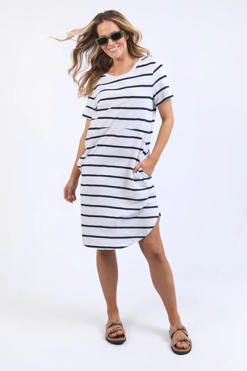 Foxwood Bay Dress | Navy Stripe