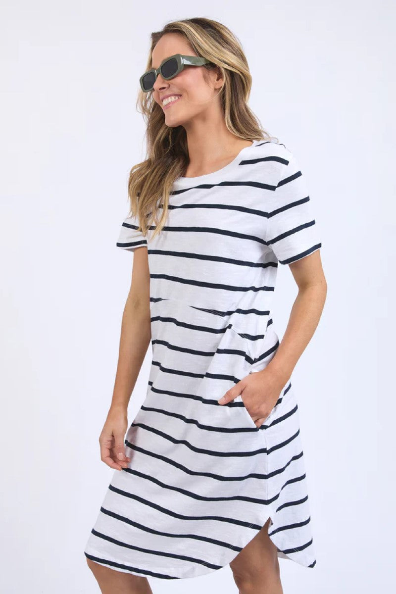 Foxwood Bay Dress | Navy Stripe