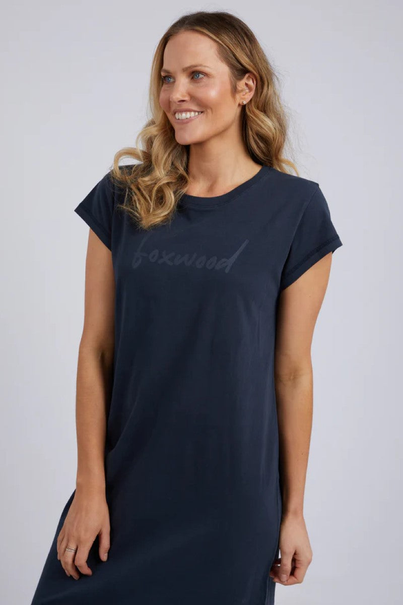 Foxwood Signature Tee Dress | Navy