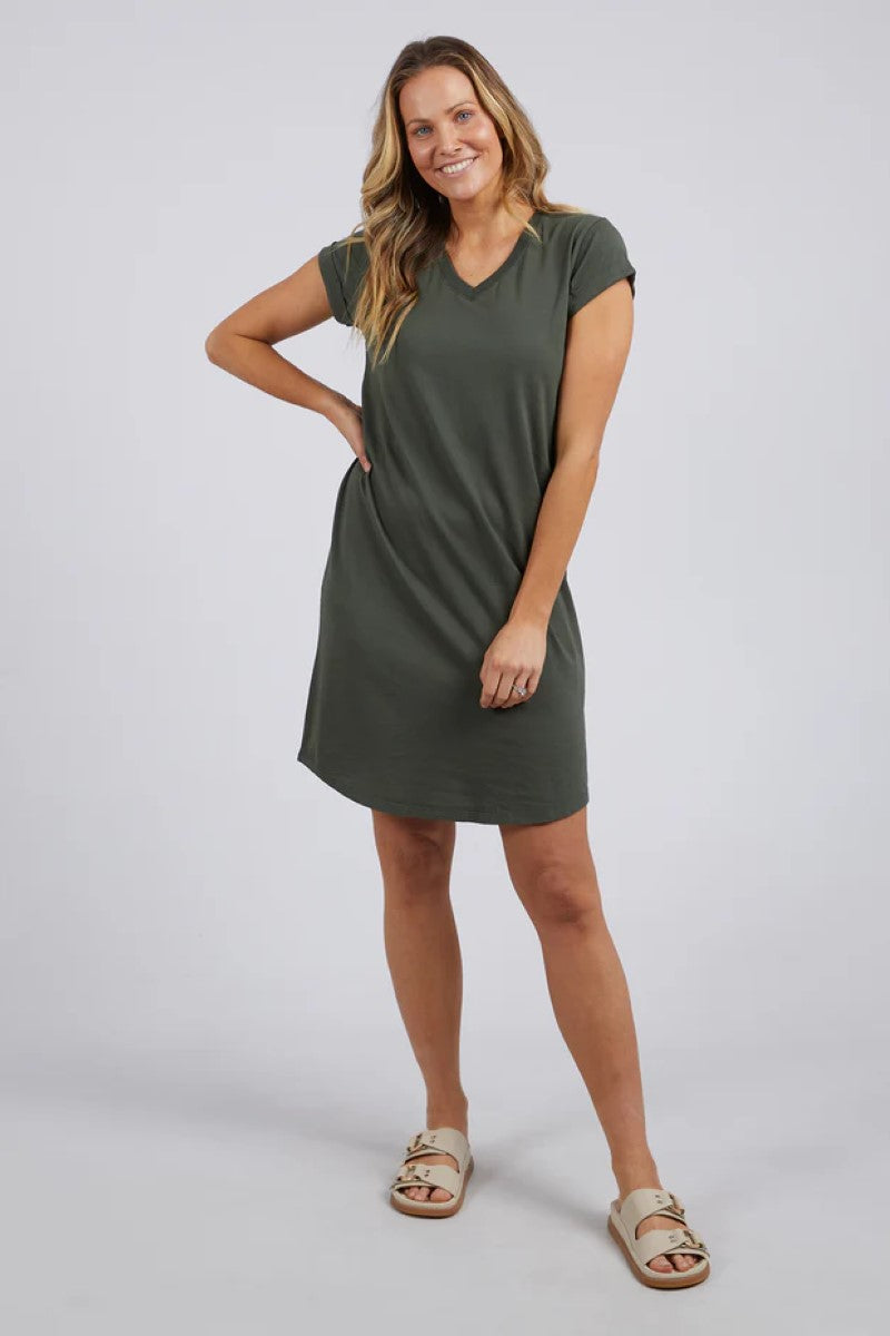 Foxwood Manly Vee Dress | Khaki