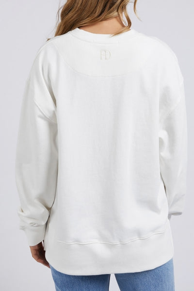 Foxwood Effortless Crew | White