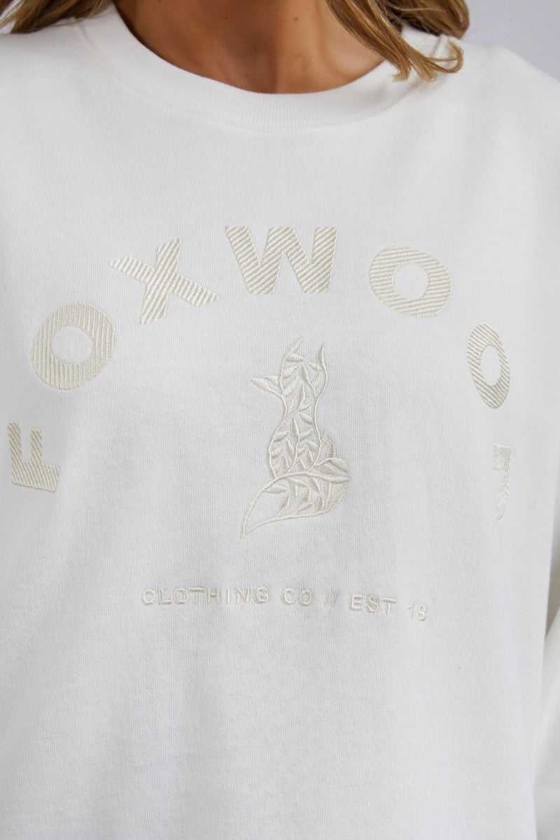 Foxwood Effortless Crew | White