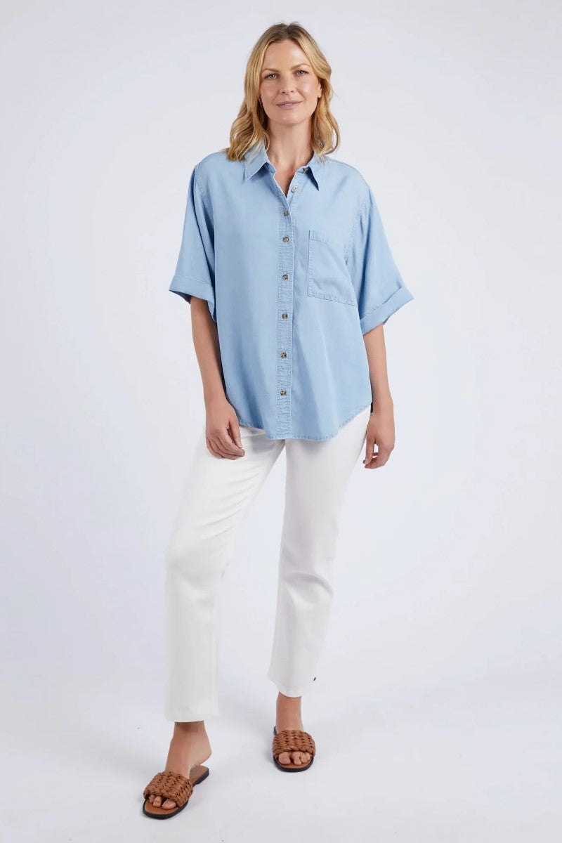 Elm Blissful Chambray Shirt | Blue