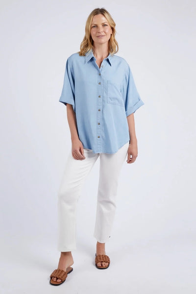 Elm Blissful Chambray Shirt | Blue