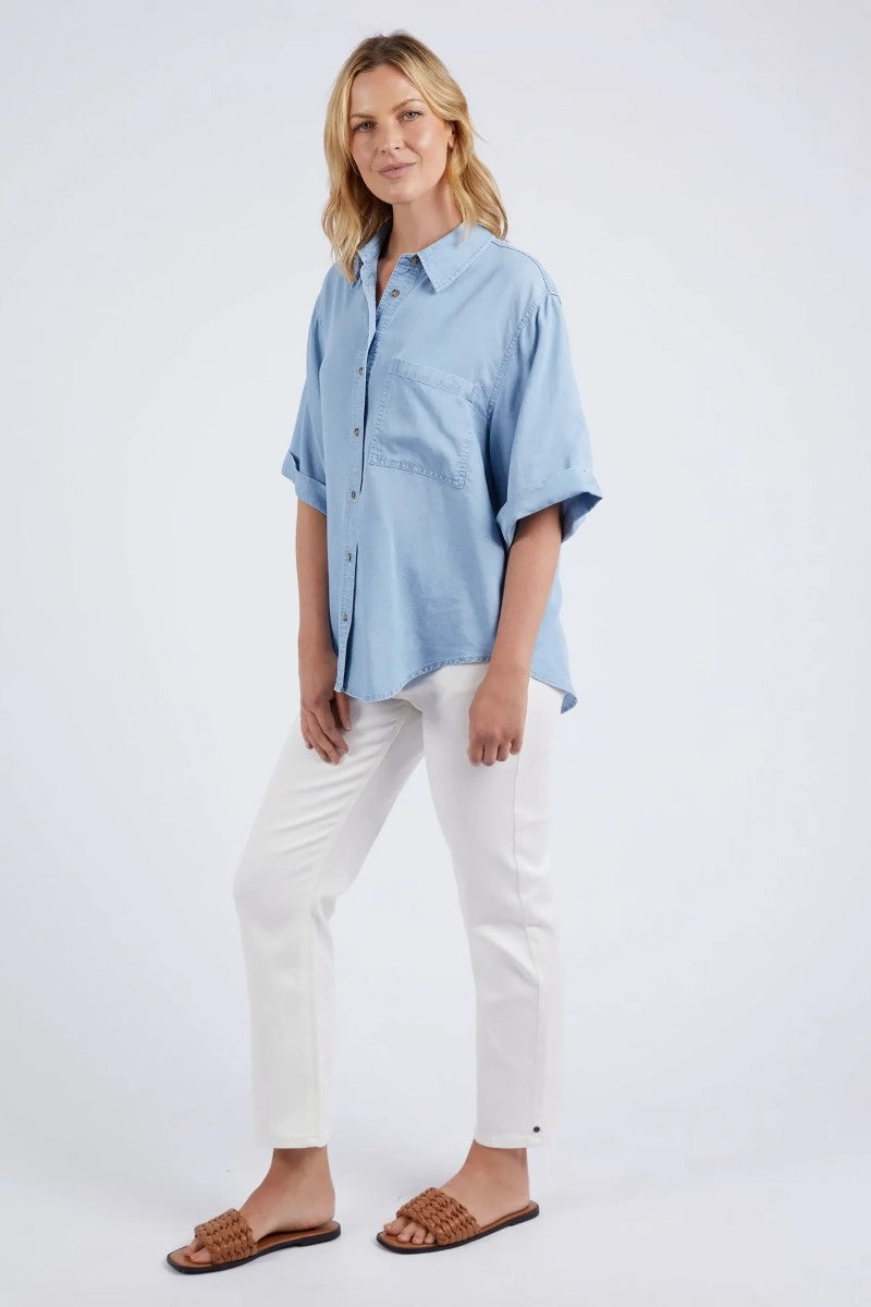 Elm Blissful Chambray Shirt | Blue