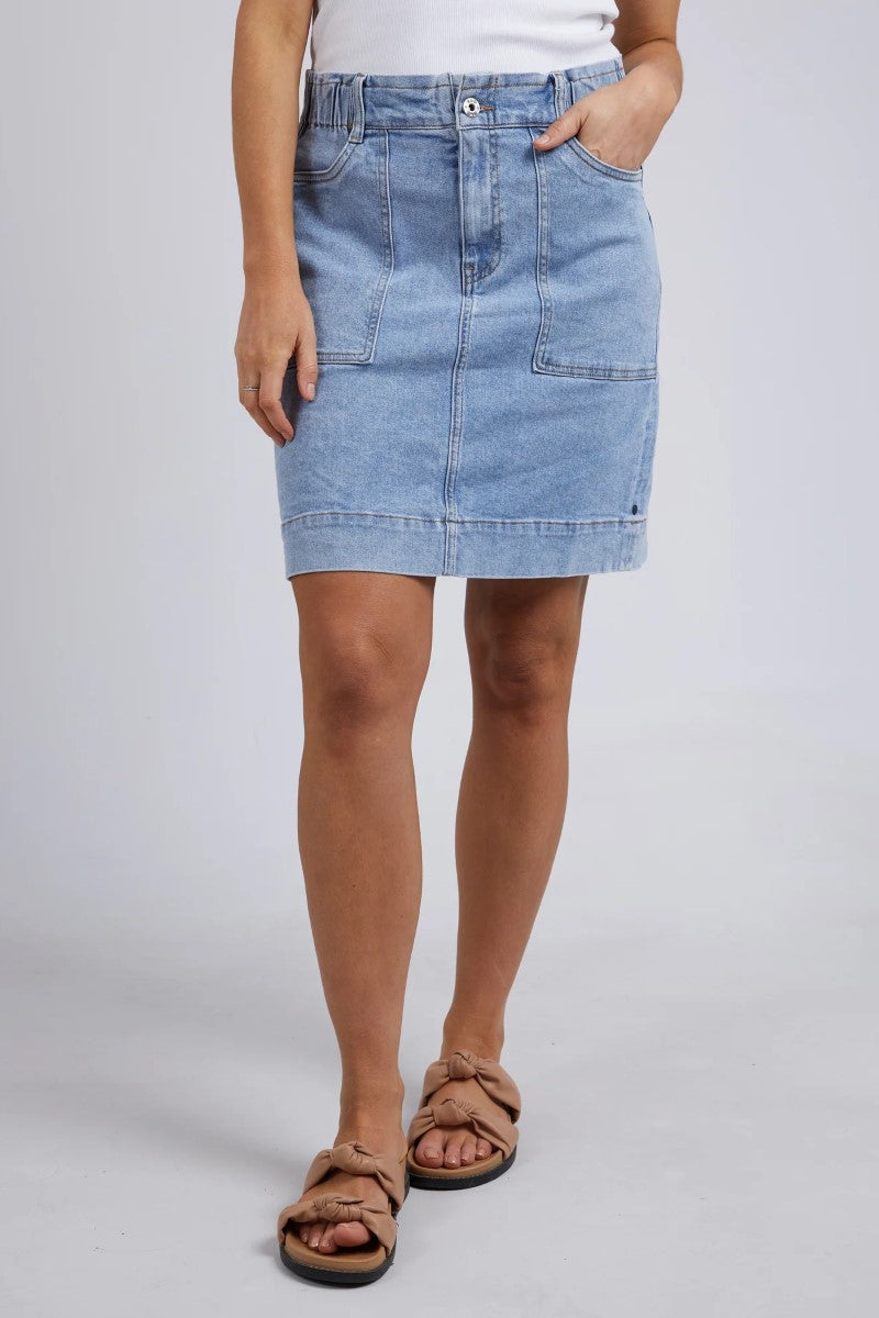 Elm Atlas Denim Skirt | Blue