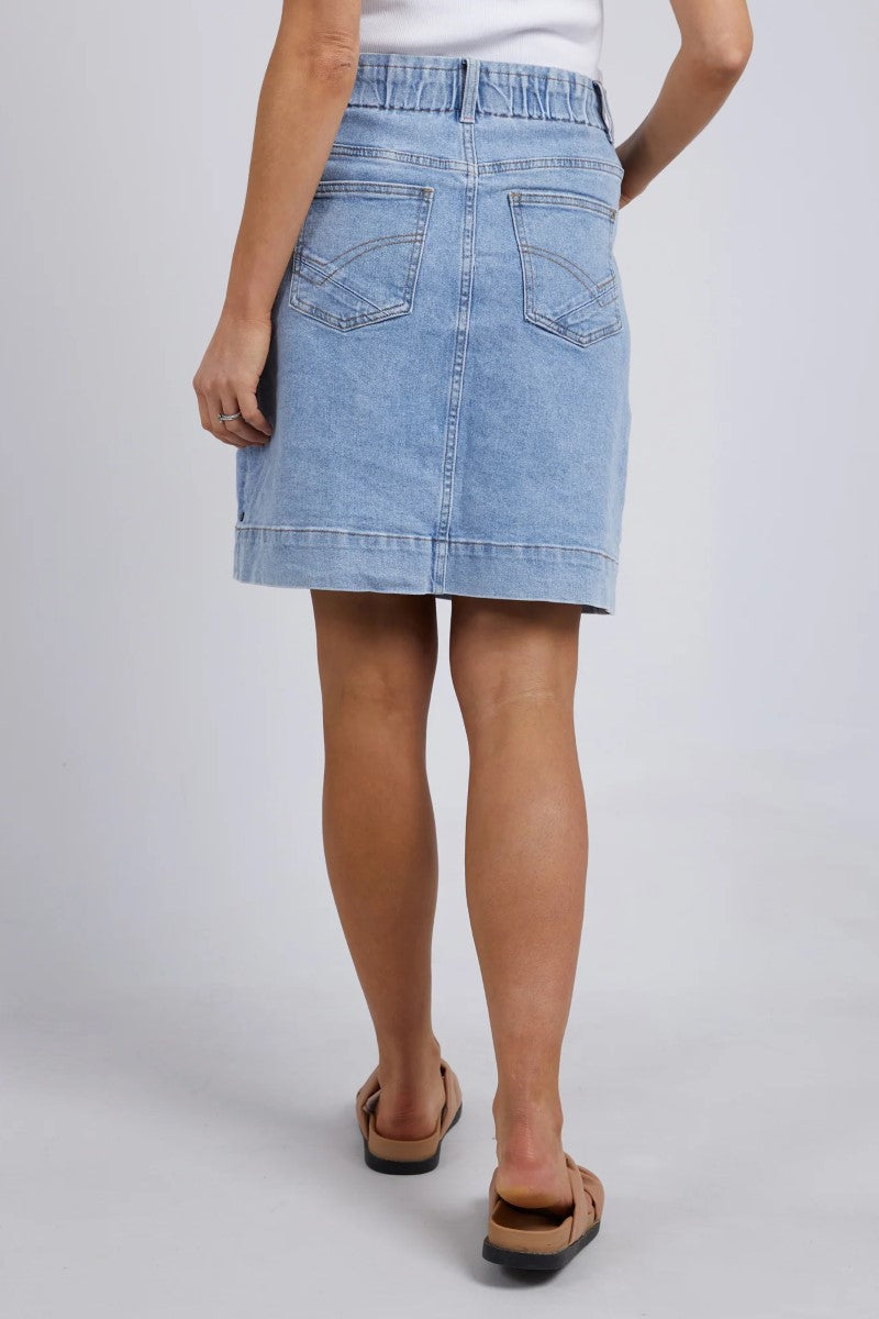 Elm Atlas Denim Skirt | Blue