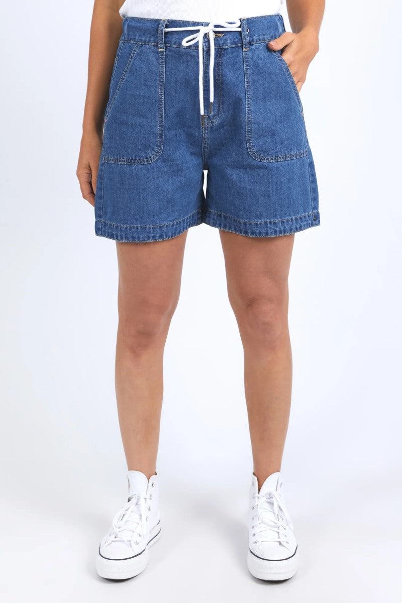 Elm Mina Denim Short | Mid Blue