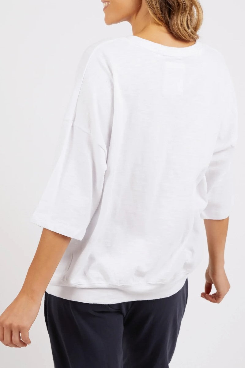 Elm Mazie Sweat | White