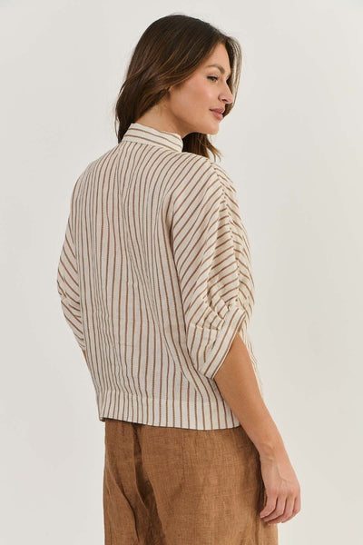 Naturals 471 Linen Top | Ginger Slice