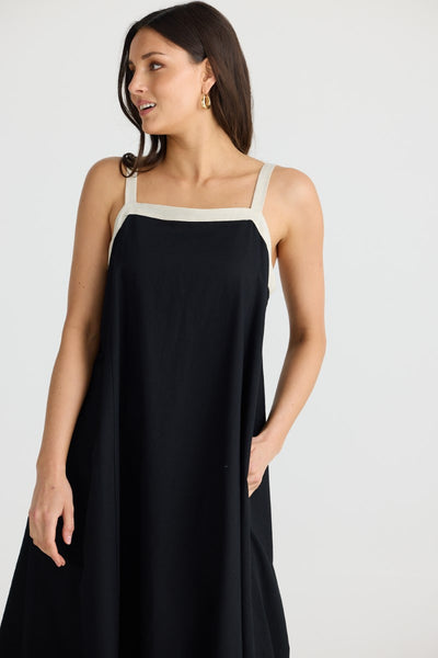 Brave + True Erica Dress | Black/Natural