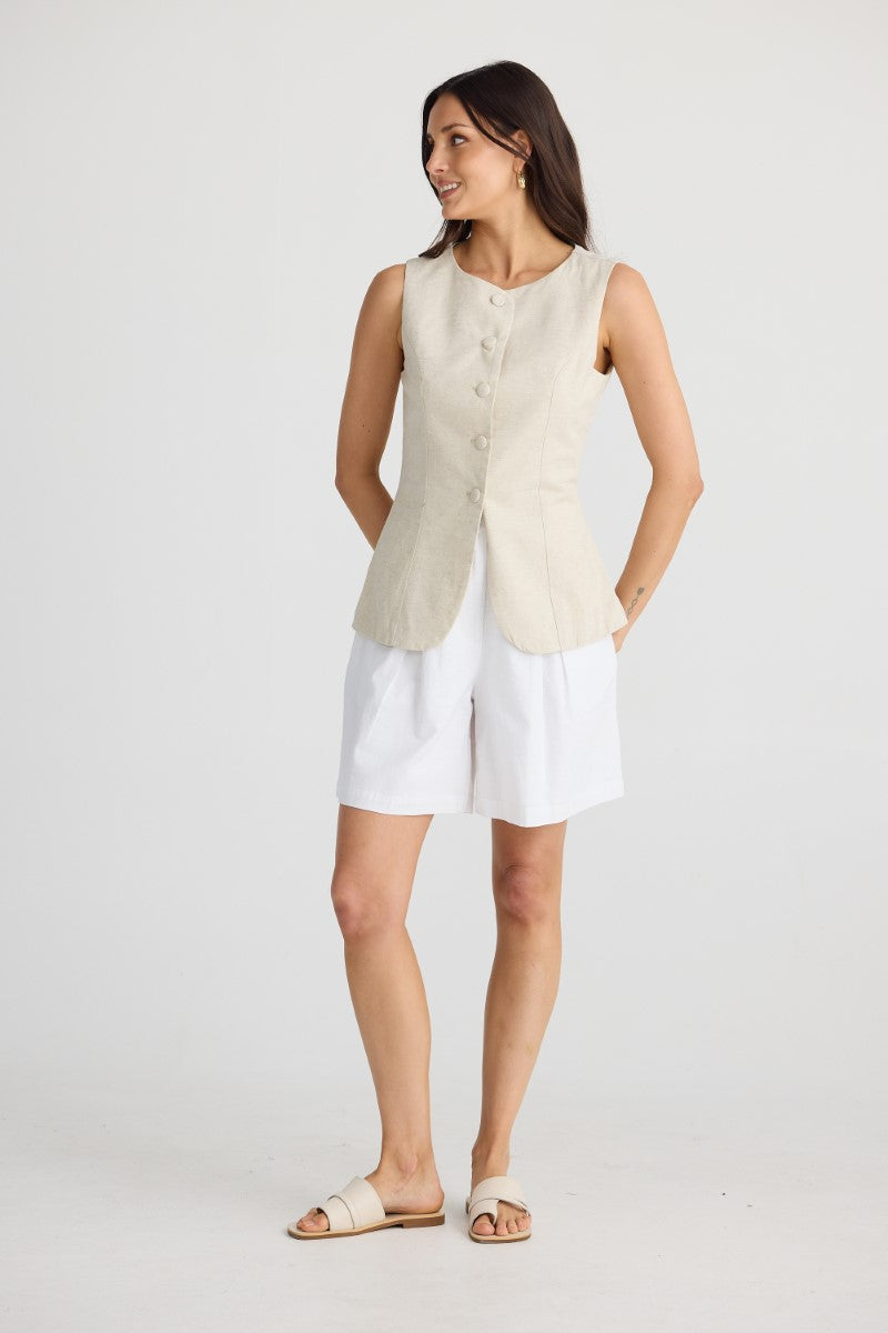 Brave + True Eden Waistcoat | Natural