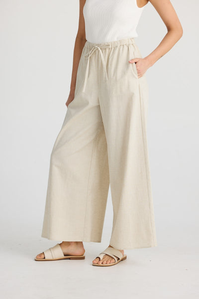 Brave + True Lana Linen Pant | Natural