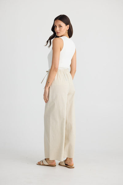 Brave + True Lana Linen Pant | Natural