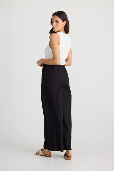 Brave + True Lana Linen Pant | Black