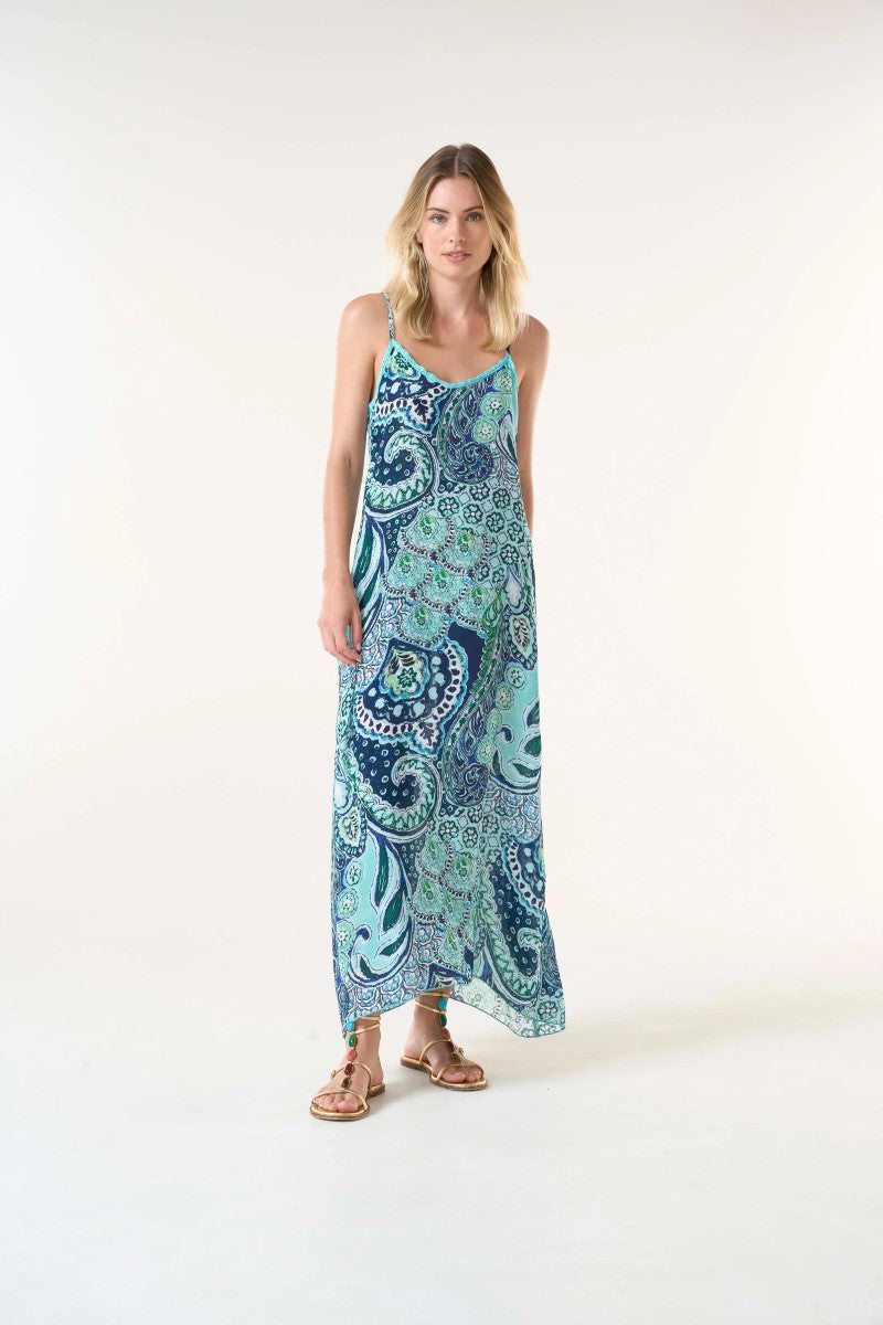 One Season Antoinette Slip Dress | Brazil Blue