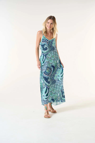 One Season Antoinette Slip Dress | Brazil Blue