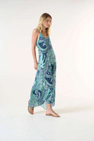 One Season Antoinette Slip Dress | Brazil Blue