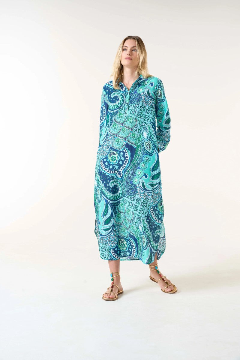 One Season Long Gilli Dress | Brazil Blue