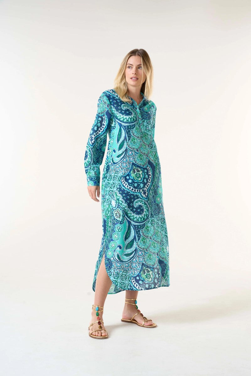 One Season Long Gilli Dress | Brazil Blue