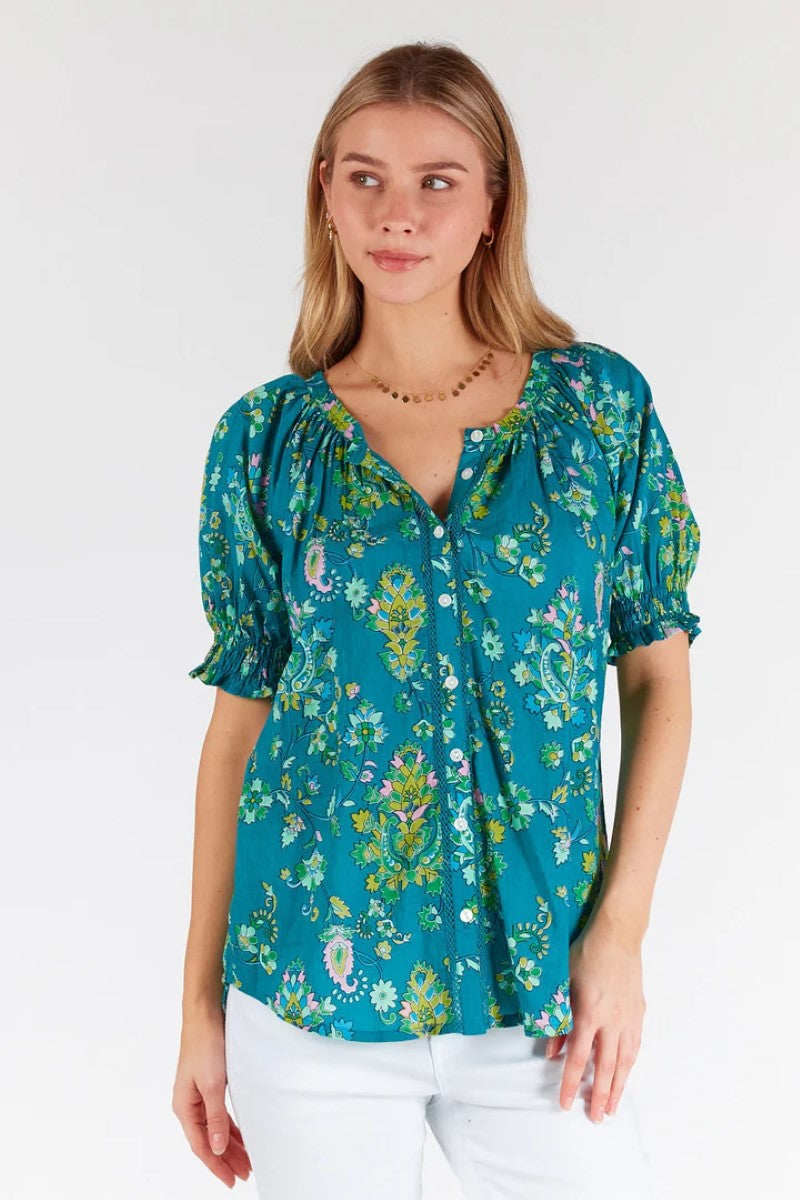 Lulalife Celine Top | Teal