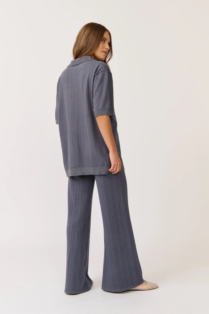 Cartel & Willow Molly Knit Pant | Slate