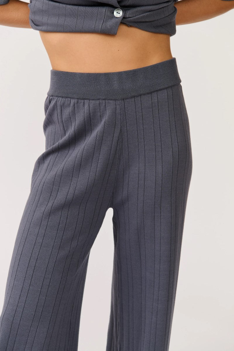 Cartel & Willow Molly Knit Pant | Slate