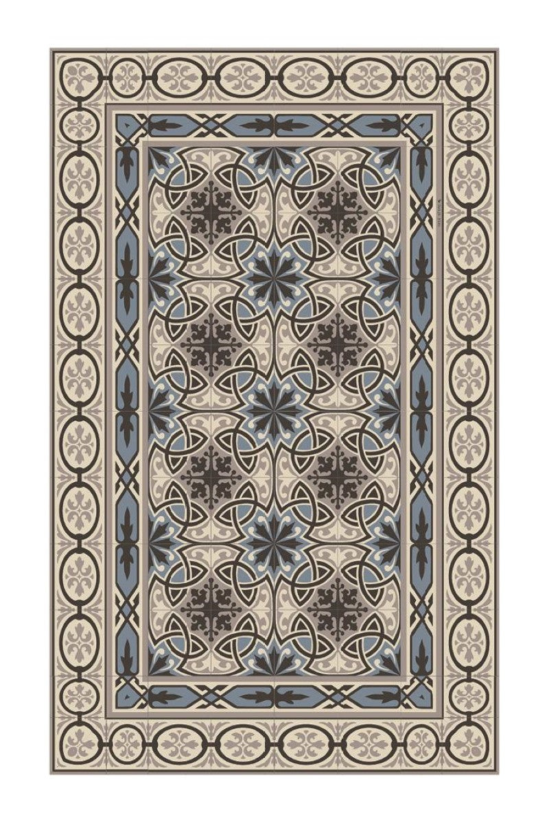 Beja Flor Vinyl Rug | Cecilia Powder