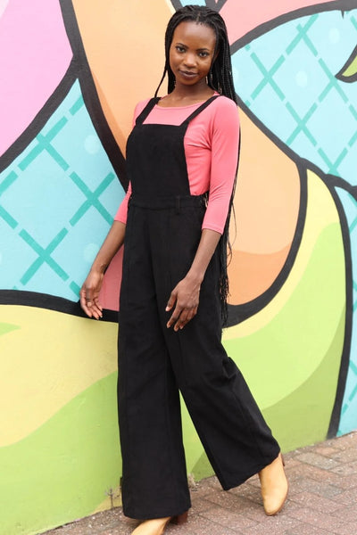 Karma East Corduroy Overalls | Black