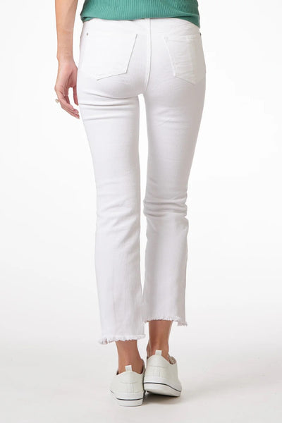 bianco straight jean | white