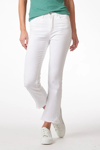 bianco straight jean | white