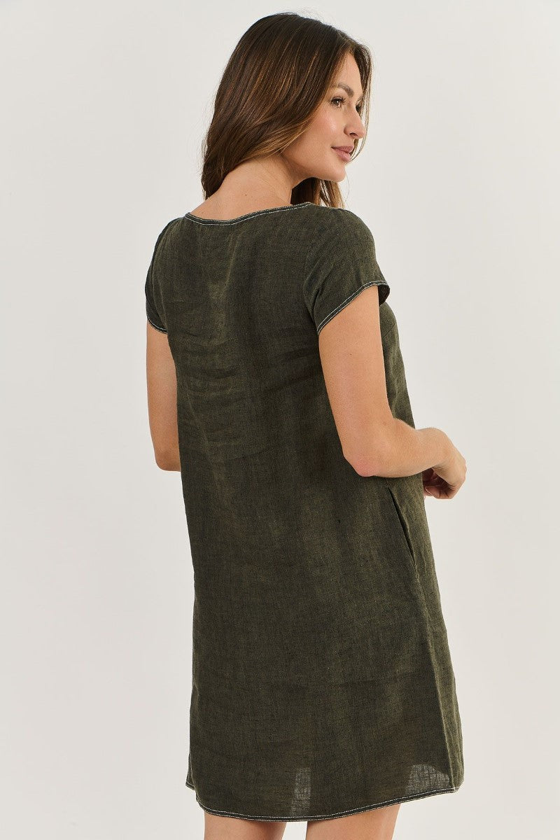 Naturals 237 Linen Dress | Licorice