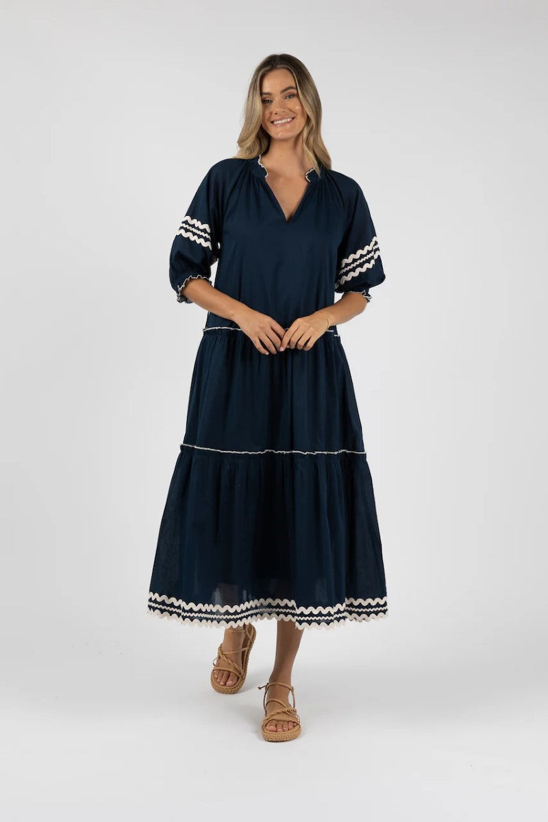 Humidity Ziggy Maxi Dress | Navy