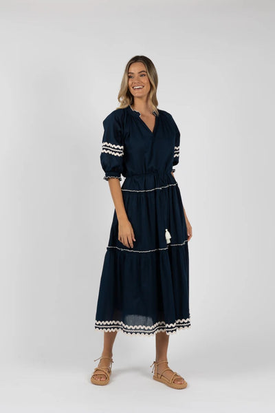 Humidity Ziggy Maxi Dress | Navy