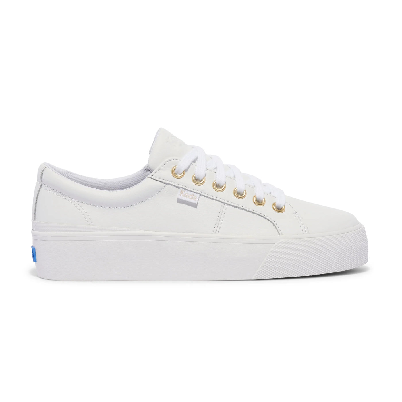 Keds Jump Kick Duo Leather Shoes | White/Gold