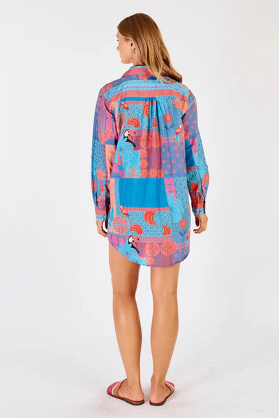 Lulalife Luna Beach Shirt | Lagoon